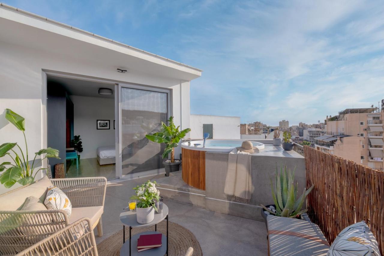 Topfloor Getaway Balcony&Hot Tub+Acropolis View Atenas Exterior foto